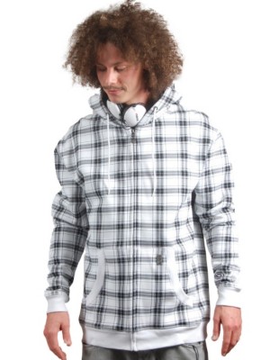 Hoodies med zip Light Plaid Zip Hood