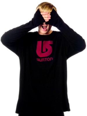 T-Shirts Långärmad Burton Logo Vertical Tee LS