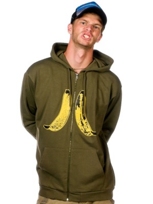 Hoodies med zip WeSC Banana Icon Zip Hood