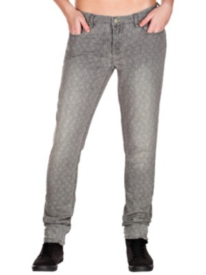 Jeans Quiksilver Lorne Skinny Grey Birds Denim Pant Women