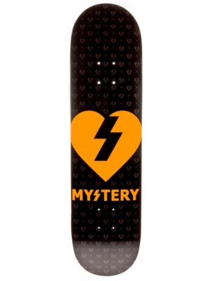 Skateboard Decks Mystery Heart Orange 8.0