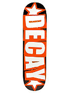 Skateboard Decks Decay Logo Black Orange 7.875
