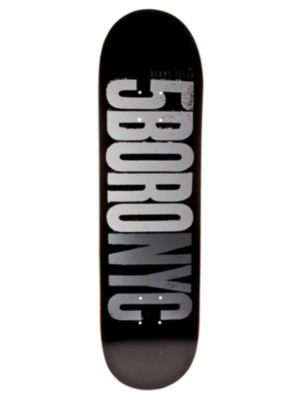 Skateboard Decks 5boro Letterpress Logo Falla Silver Metallic 8,3x3