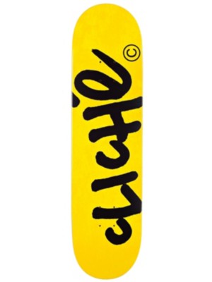 Skateboard Decks Cliche Handwritten R7 8.1 Yellow/Black