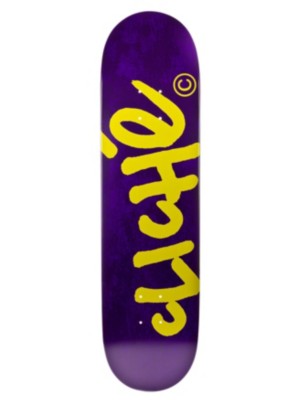 Skateboard Decks Cliche Handwritten R7 8.0 Purple/Yellow