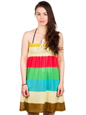 Klänningar Lightning Bolt Color Blocking Strapless Dress