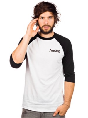 T-Shirts Långärmad Analog Ag Small Wordmark Baseball T-Shirt LS