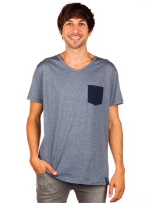 T-Shirts Kortärmad Iriedaily V-Pocket Ringel T-Shirt