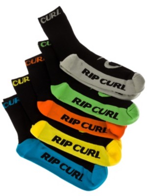 Strumpor Rip Curl Rip Pop Crew 5-Pack Socks