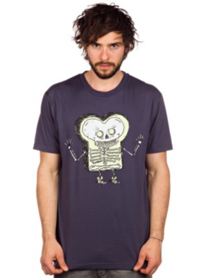 T-Shirts Kortärmad Cleptomanicx Skelett Toast T-Shirt