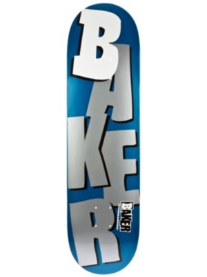 Skateboard Decks Baker Stacked Navy Silver 8.3