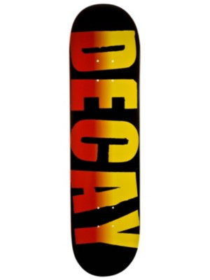 Skateboard Decks Decay Bold Gradient Yellow Red 7.9