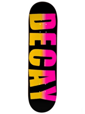 Skateboard Decks Decay Bold Gradient Pink Yellow 8.125