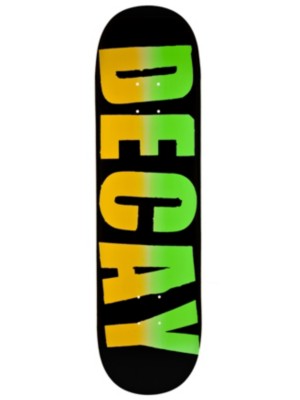 Skateboard Decks Decay Bold Gradient Lime Orange 8.375