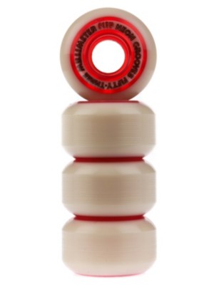 Skateboard Hjul Flip Neon Grooves Red 53mm