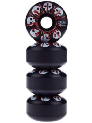 Skateboard Hjul Zero Skulls With Blood Black 51mm