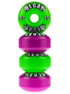 Skateboard Hjul Decay Logo Purple Lime Mash Up 52mm
