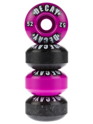 Skateboard Hjul Decay Logo Purple Black Mash Up 52mm