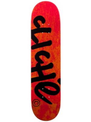 Skateboard Decks Cliche Handwritten Classic Orange/Black R7 7.75 Dec