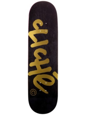 Skateboard Decks Cliche Handwritten Classic Black/Gold R7 8.4 Deck