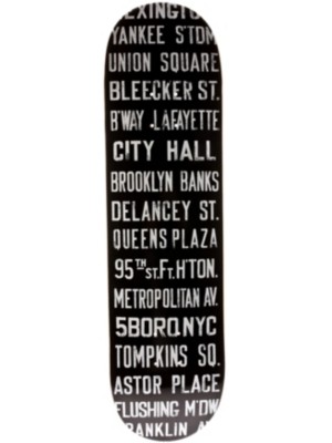 Skateboard Decks 5boro Subway Roll Sign Stack Black 8.25 x 32