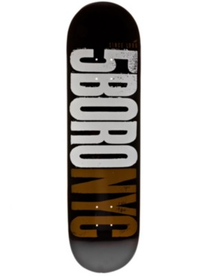Skateboard Decks 5boro Letterpress Logo Black&amp;Caramel 8.3 x 32
