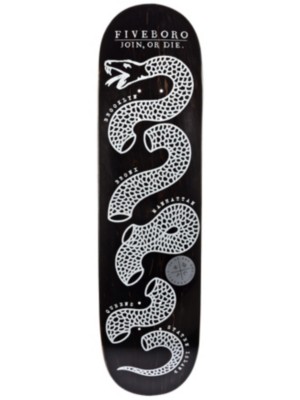 Skateboard Decks 5boro O.G. Join, or Die Black Stain 8.0 x 31.5