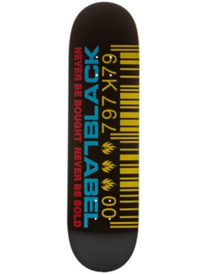 Skateboard Decks Black Label Barcode Colors 8.38 Deck