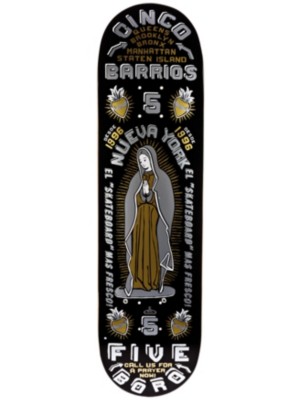 Skateboard Decks 5boro Cinco Barrios Black/Gold 8.0 x 32