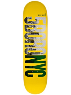 Skateboard Decks 5boro Letterpress Logo Yellow/Green 8.0 x 32