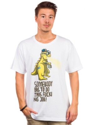 T-Shirts Kortärmad Yackfou Fucking Job T-Shirt