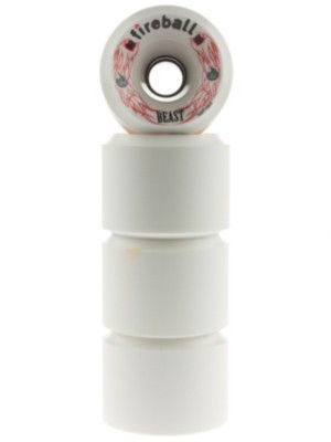 Longboard Hjul Fireball Beast white 76mm 81a Wheels