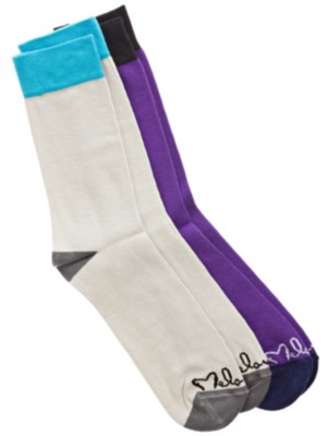 Strumpor Melowe The Offwhite And Purple Couple Socks