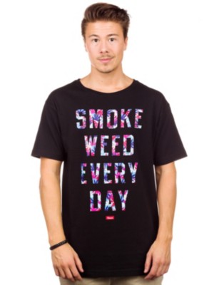 T-Shirts Kortärmad Kream Smoke Weed T-Shirt
