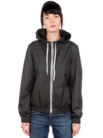 Zine Girls Black Solid Windbreaker Zine Girls Black Solid Windbreaker